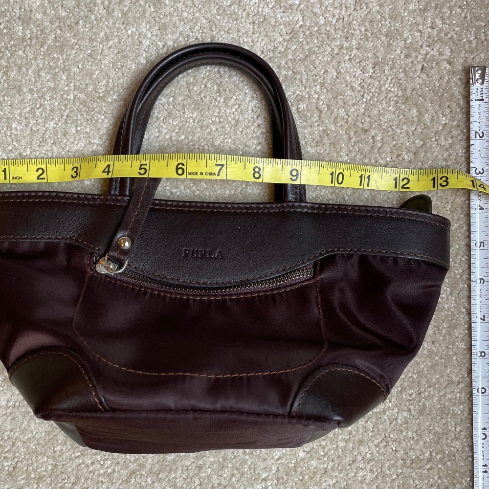 Beautiful Vintage Dark Brown Furla Handbag made in Italy